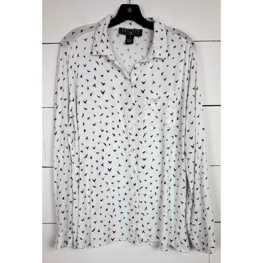 Project 28 Button Up Shirt Women's Size XL